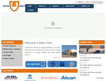 Tablet Screenshot of dawn-india.com